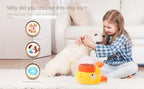 2-in-1 Interactive Dog Toy Pet Automatic Food Treat Dispenser Cartoon Duck Design Slow Food Pet Snack Feeder for Dog Training