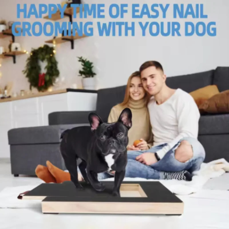 Wooden Dog Nail Scratch Board with Hidden Treat Compartment