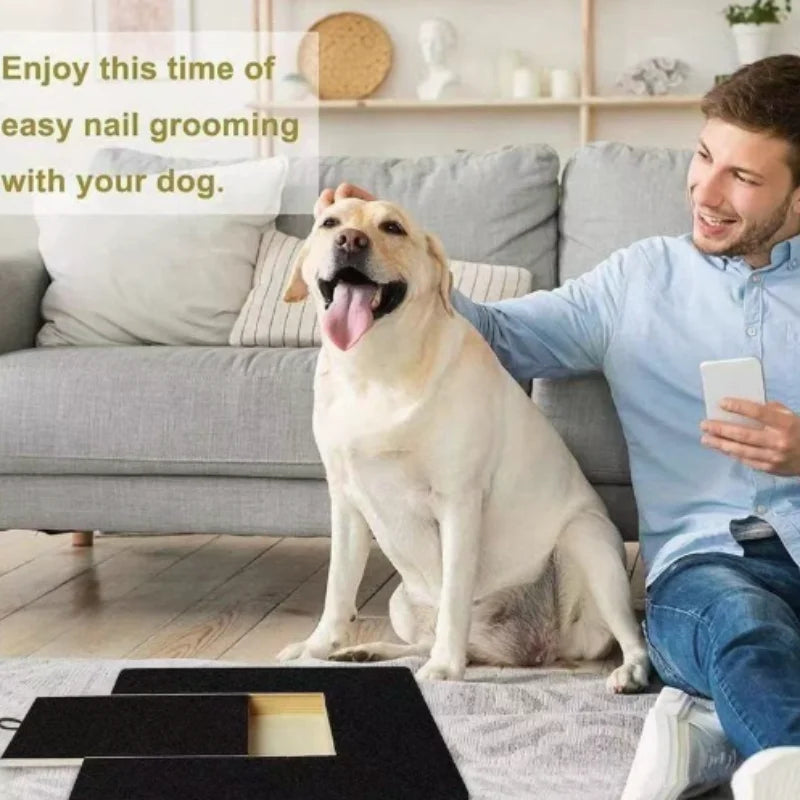 Wooden Dog Nail Scratch Board with Hidden Treat Compartment